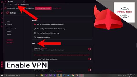 does opera gx have vpn