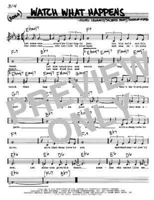 watch what happens sheet music How does the act of creating and performing music reflect our innermost emotions and desires?